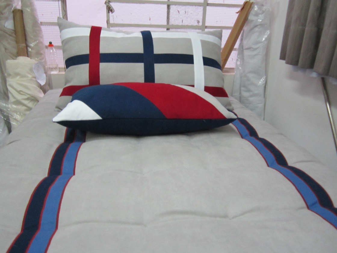 Jogo de almofadas ideal para cama de solteiro