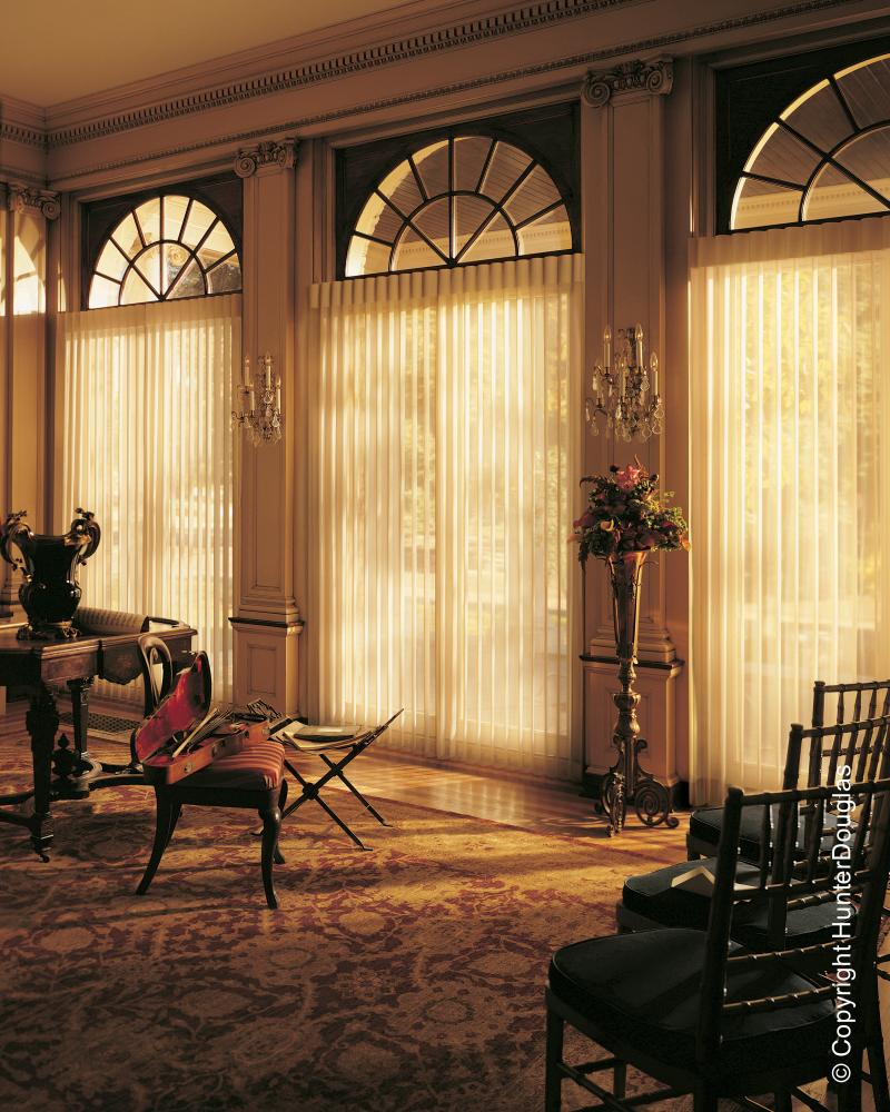 Cortinas Luminette® Luxaflex® Hunter Douglas® várias opções de tecido, cores e texturas