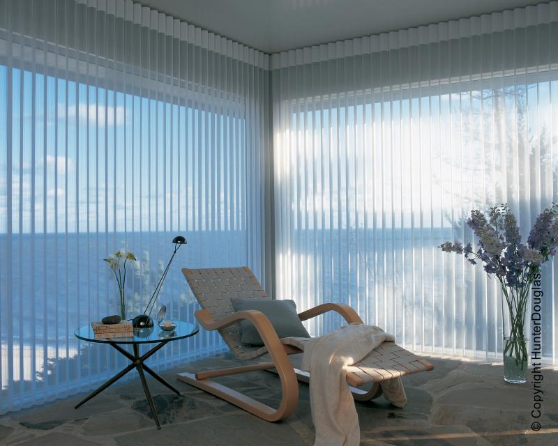 Cortinas Luminette® Luxaflex® Hunter Douglas® várias opções de tecido, cores e texturas