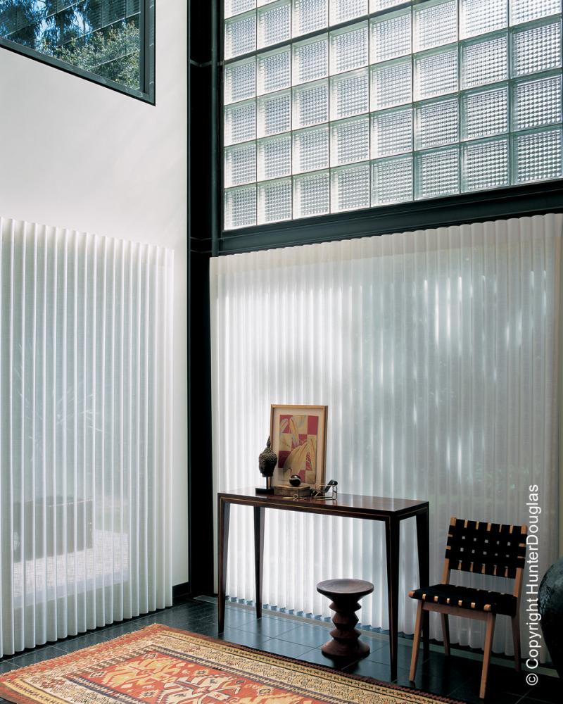 Cortinas Luminette® Luxaflex® Hunter Douglas® várias opções de tecido, cores e texturas