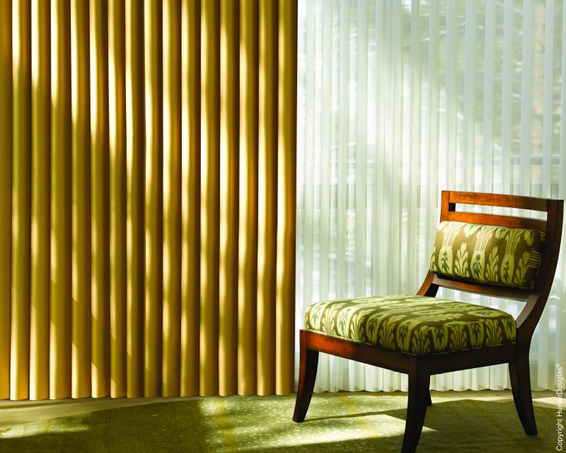 Cortinas Luminette® Luxaflex® Hunter Douglas® várias opções de tecido, cores e texturas