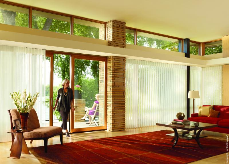 Cortinas Luminette® Luxaflex® Hunter Douglas® várias opções de tecido, cores e texturas
