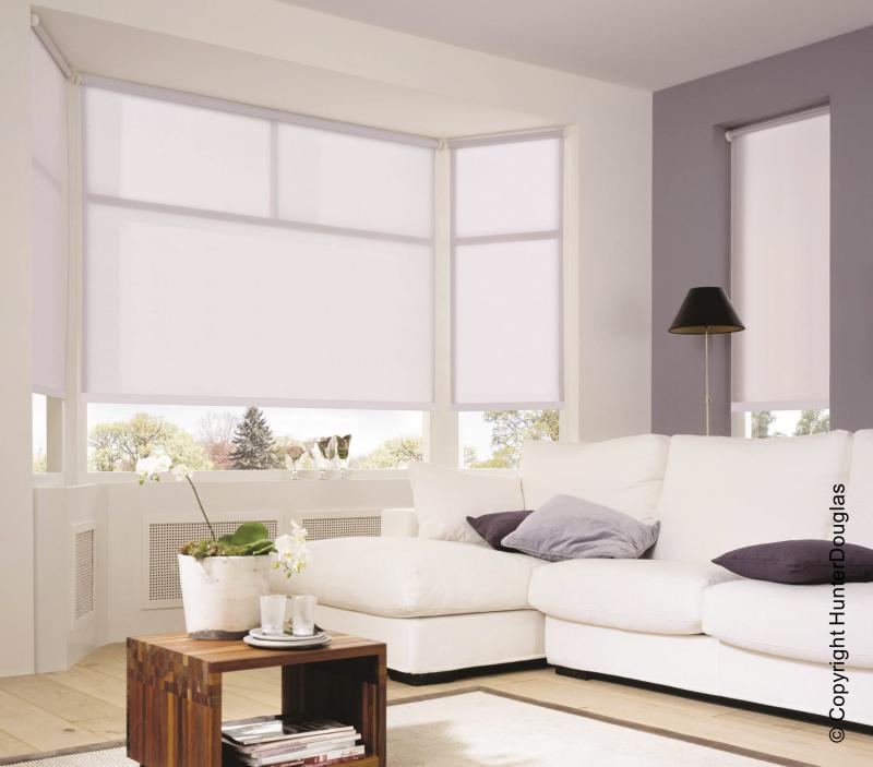 Cortinas Rolô Luxaflex® Hunter Douglas® várias opções de tecido, cores e texturas