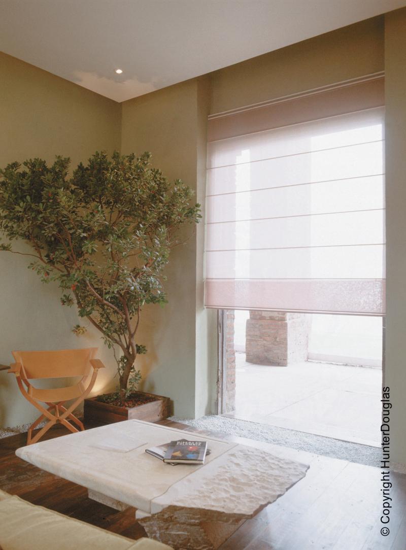 Cortinas Romanas Luxaflex® Hunter Douglas® várias opções de tecido, cores e texturas