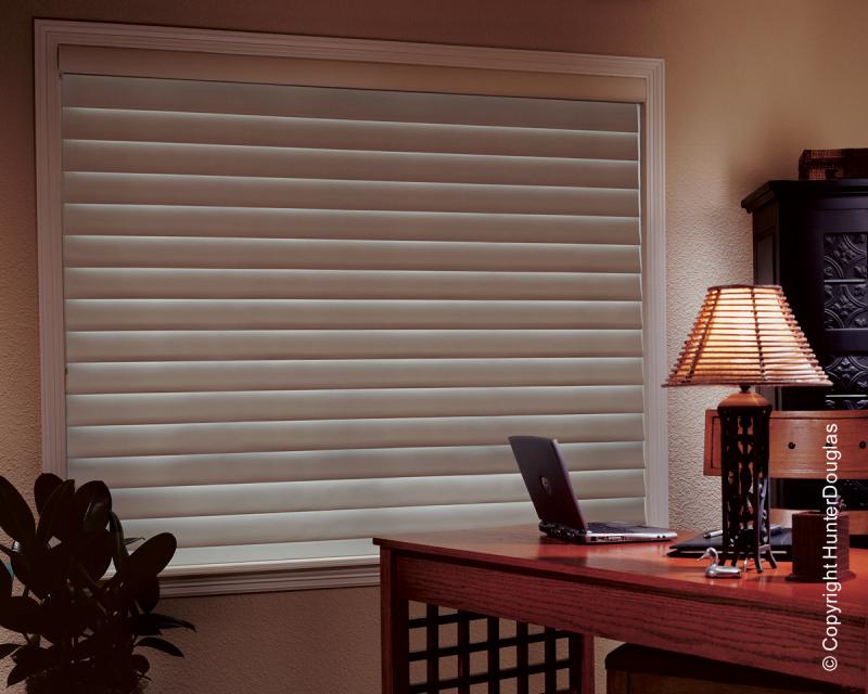 Cortinas Silhouette® Luxaflex® Hunter Douglas® várias opções de tecido, cores e texturas