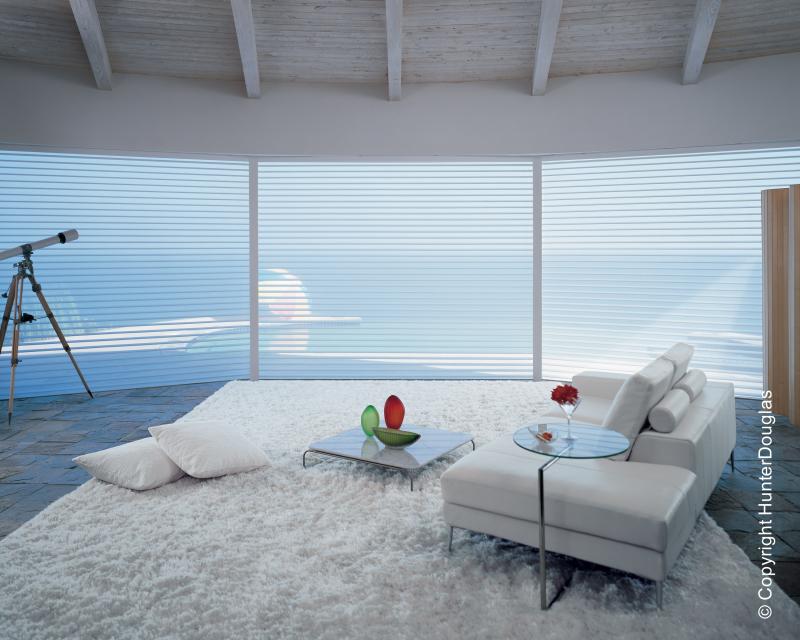 Cortinas Silhouette® Luxaflex® Hunter Douglas® várias opções de tecido, cores e texturas