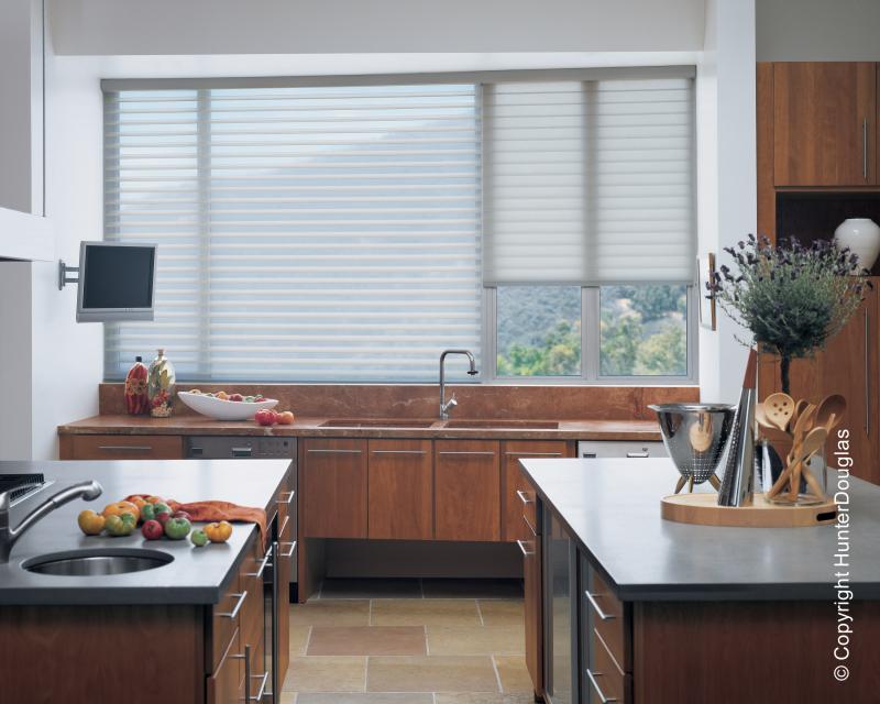 Cortinas Silhouette® Luxaflex® Hunter Douglas® várias opções de tecido, cores e texturas