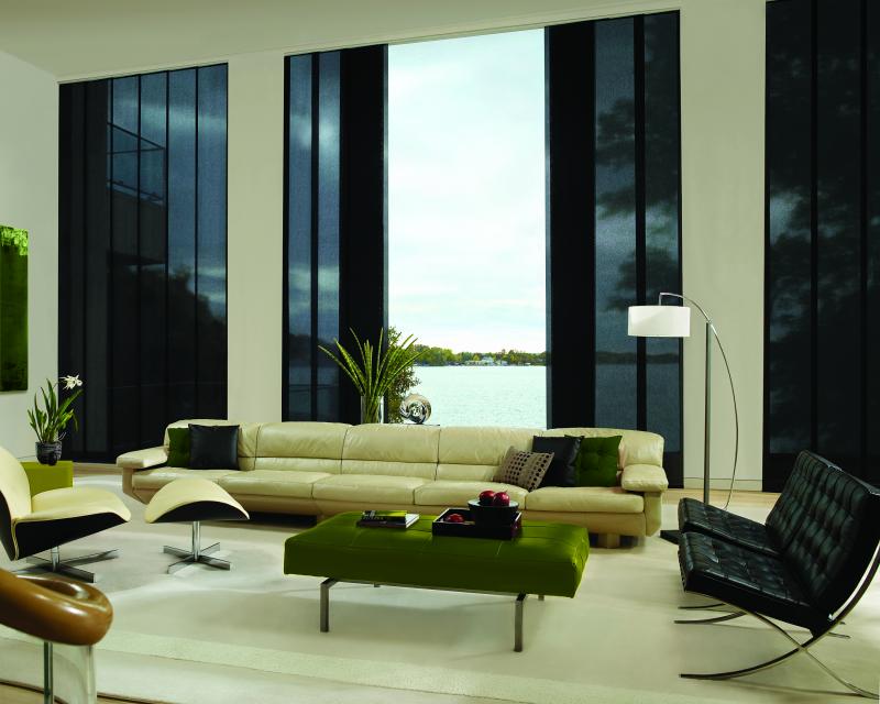 Cortinas Skyline Luxaflex® Hunter Douglas® várias opções de tecido, cores e texturas