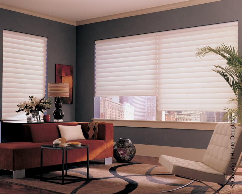 Cortinas Vignette® Luxaflex® Hunter Douglas® várias opções de tecido, cores e texturas