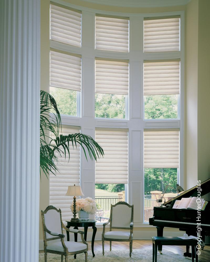 Cortinas Vignette® Luxaflex® Hunter Douglas® várias opções de tecido, cores e texturas