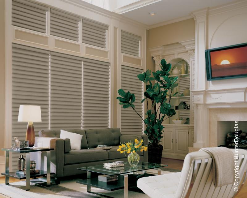 Cortinas Vignette® Luxaflex® Hunter Douglas® várias opções de tecido, cores e texturas