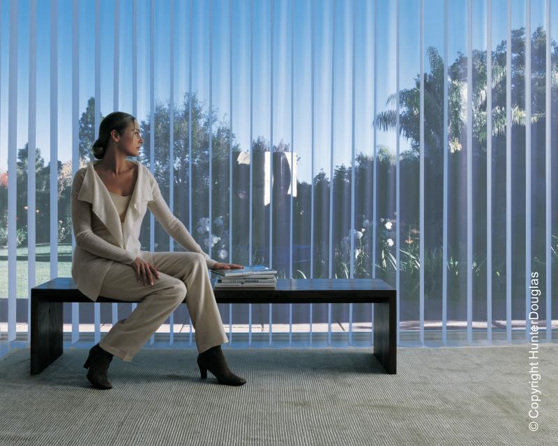 Cortinas Luminette® Luxaflex® Hunter Douglas® várias opções de tecido, cores e texturas