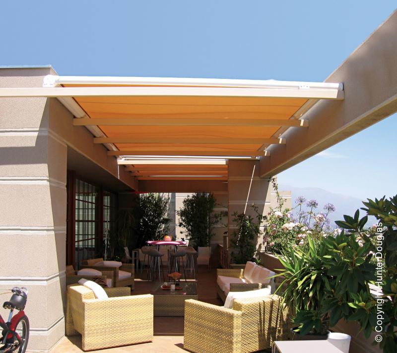 Toldos Horizontal Luxaflex® Hunter Douglas® várias opções de tecido, cores e texturas e dimensões